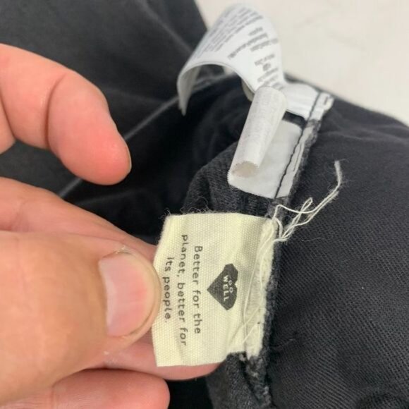 Madewell Womens Black Denim Midi Skirt Size 24 - Picture 6 of 9